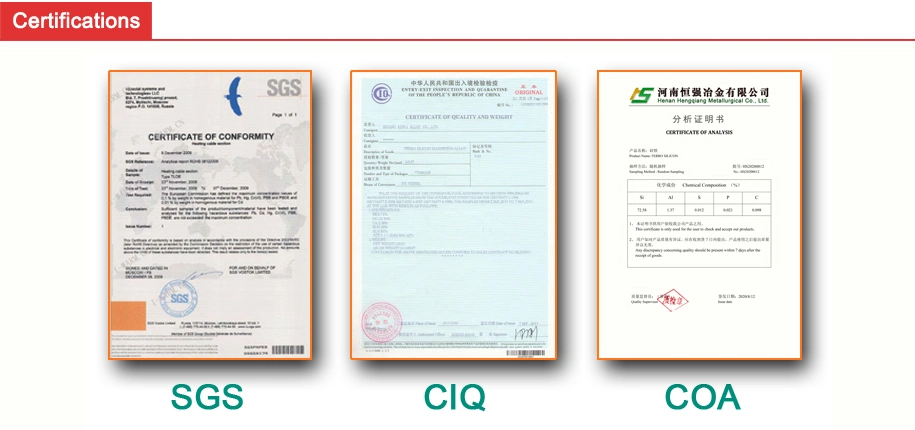 Ferro Silicon Low Al/ FeSi Low Al 72 75 with China Original